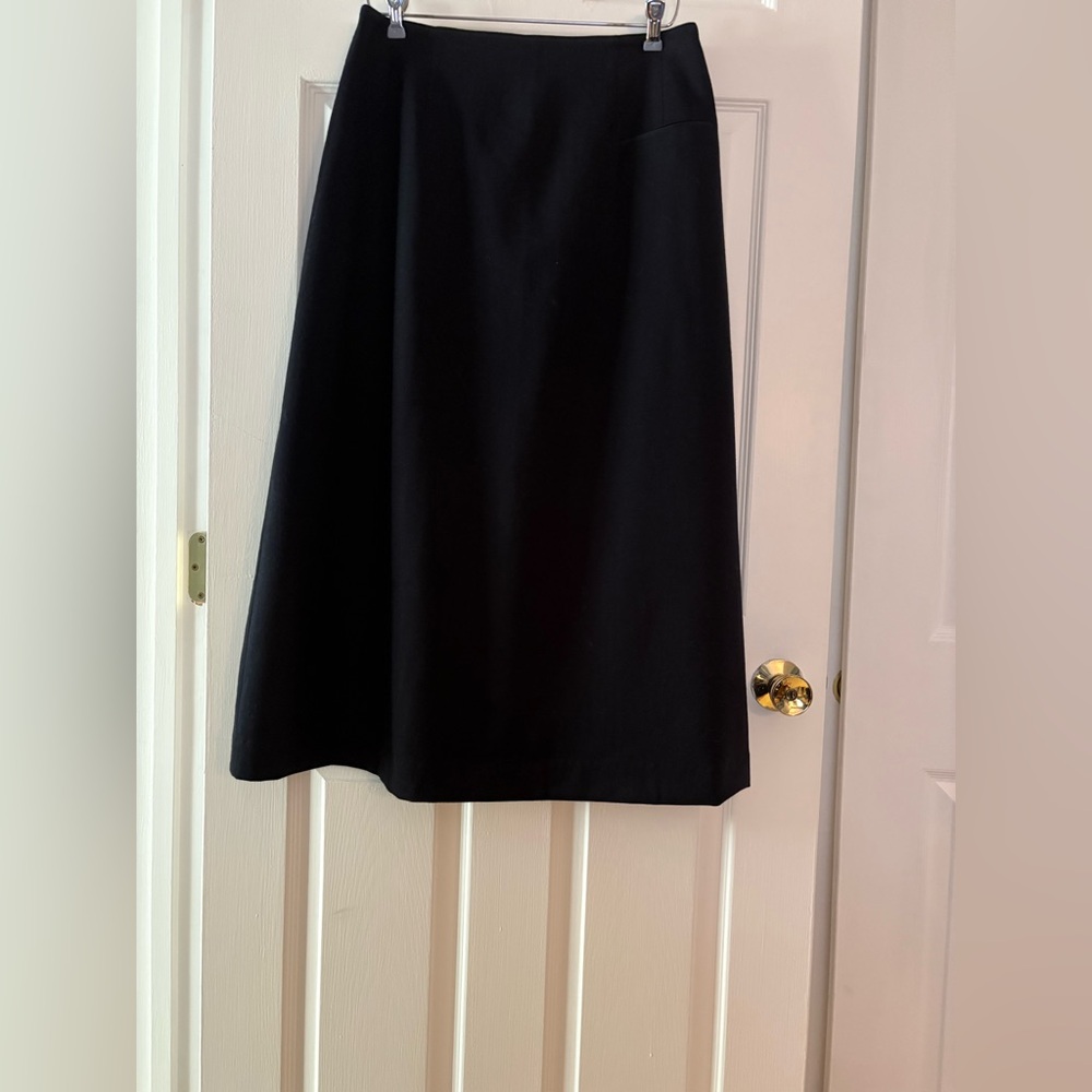 Harve Benard Classic Dark Navy Midi Skirt